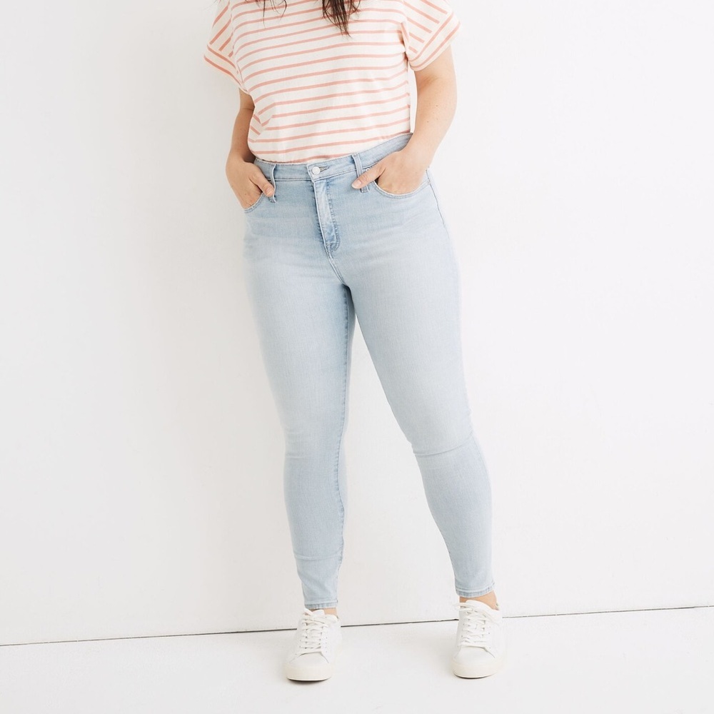 NWT Madewell 9" Mid-Rise Skinny Crop Jeans in Coolmax® Denim Edition size 30